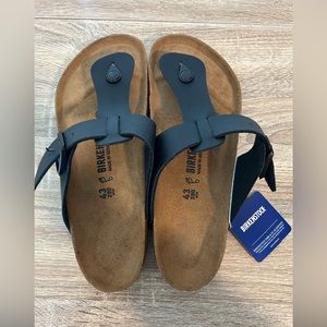 BIRKENSTOCK MEDINA Black Sandals Shoe Size EUR 43 US Mens 10 US Womens 12